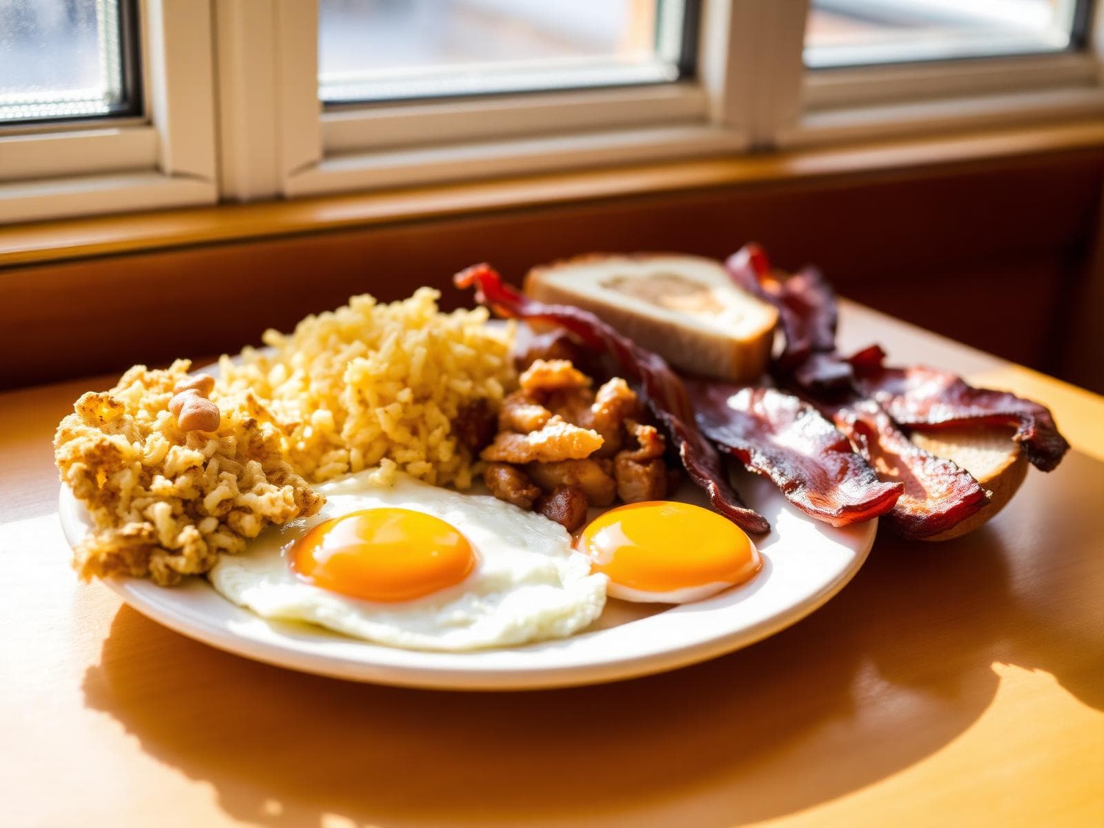 A plated daily special on a restaurant table
